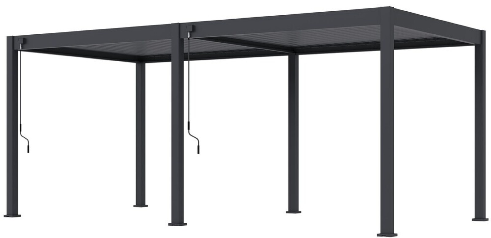 ROJA Bioklimatick&aacute; pergola INTRO NEO 6x3 m, hlin&iacute;k - volně stoj&iacute;c&iacute;