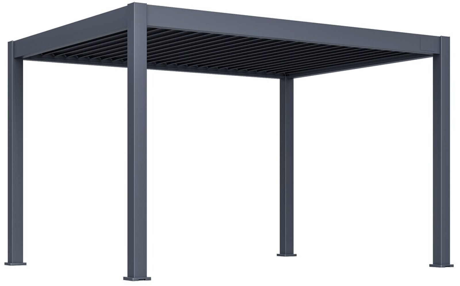 ROJA Luxusn&iacute; ELEKTRICK&Aacute; bioklimatick&aacute; pergola PRIME MAX 4x3 m, hlin&iacute;k - volně stoj&iacute;c&iacute;