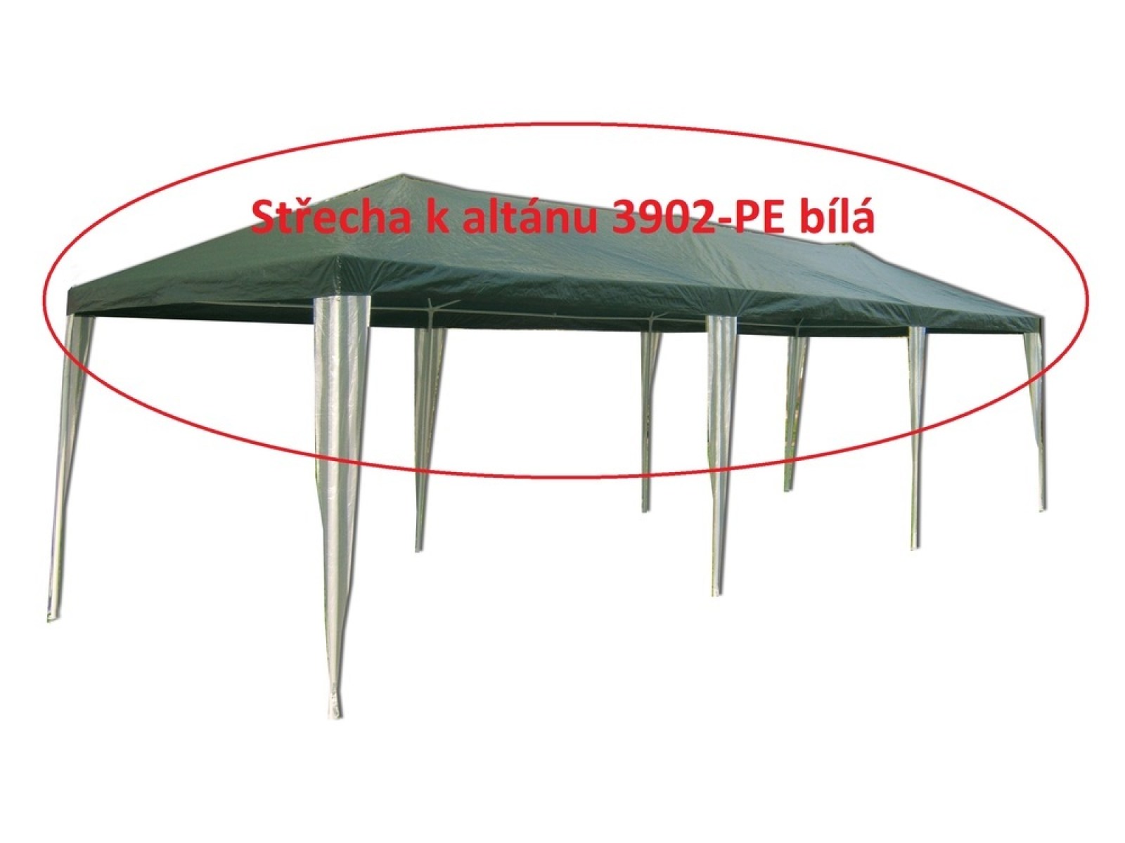 Střecha k alt&aacute;nu 3902-PE b&iacute;l&aacute;
