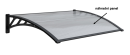 Panel polykarbon&aacute;tu pro vchodov&yacute; př&iacute;stře&scaron;ek 1446x493,5mm 