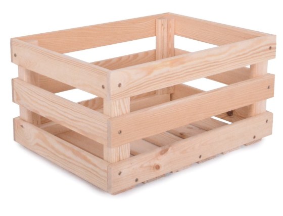 APPLE box dřevěn&yacute; 42x29cm