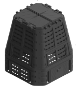 Kompost&eacute;r 740 L - čern&yacute;