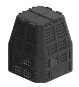 Kompost&eacute;r 1000 L - čern&yacute;