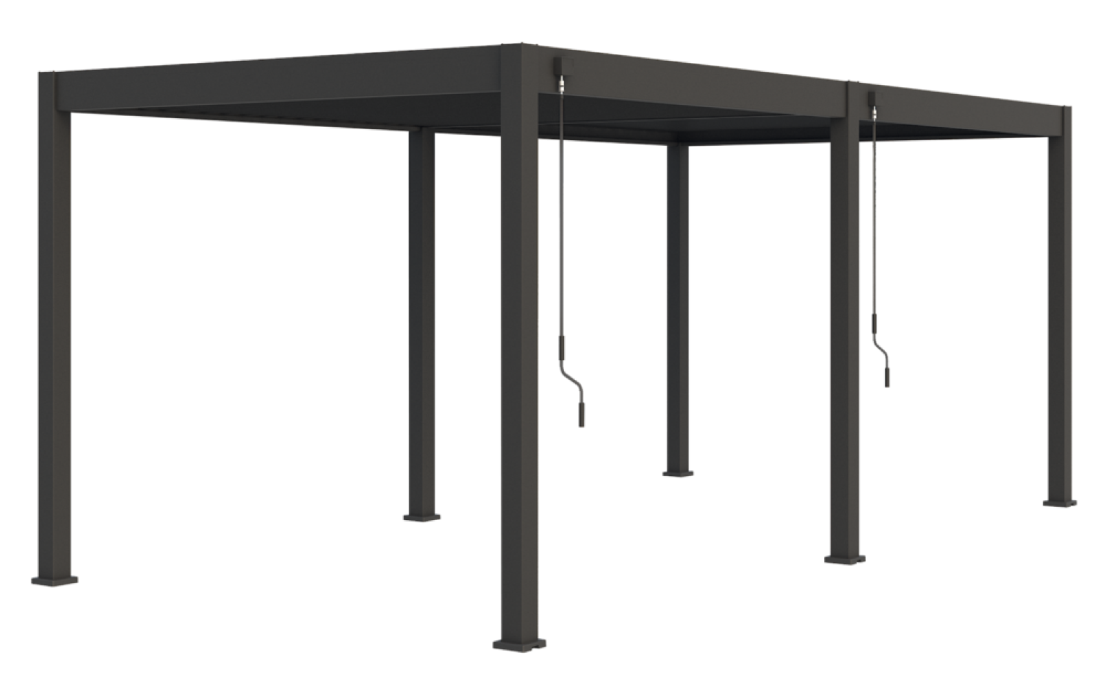 Bioklimatick&aacute; pergola INTRO PLUS 6x3 m, hlin&iacute;k - volně stoj&iacute;c&iacute;