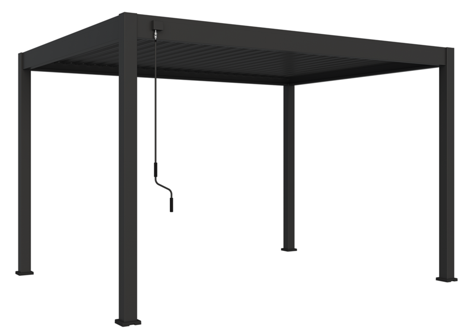 Bioklimatická pergola INTRO NEO 4x3 m, hliník - volně stojící