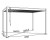 Bioklimatická pergola INTRO NEO 4x3 m, hliník - volně stojící
