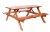 PIKNIK zahradn&iacute; set dřevěn&yacute; - 220 cm - lakovan&yacute;