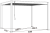 Bioklimatick&aacute; pergola INTRO NEO 3,6x3 m, hlin&iacute;k a ocel - volně stoj&iacute;c&iacute;