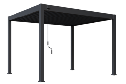 Bioklimatick&aacute; pergola INTRO NEO 3,6x3 m, hlin&iacute;k a ocel - volně stoj&iacute;c&iacute;