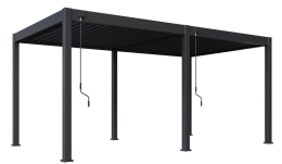 Bioklimatick&aacute; pergola INTRO NEO 5,3x3 m, hlin&iacute;k a ocel - volně stoj&iacute;c&iacute;
