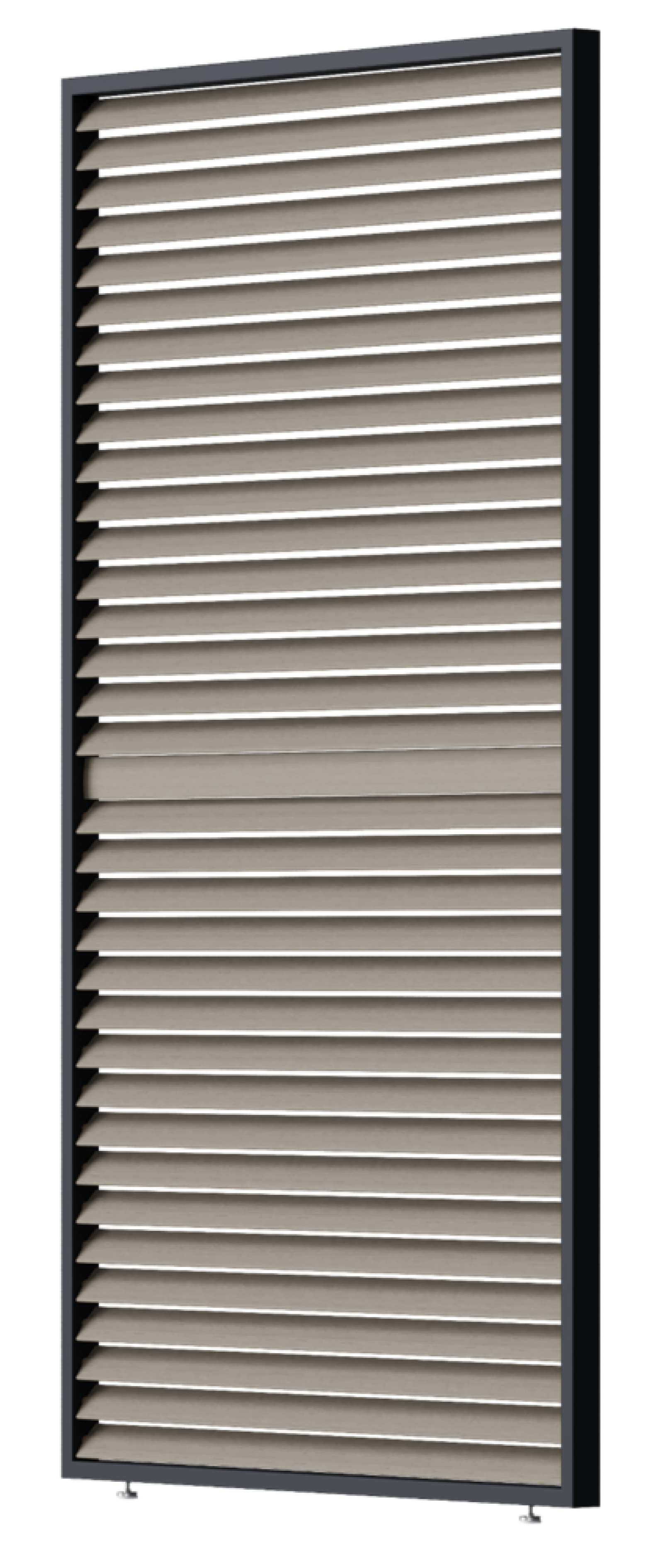 PANEL ZASTÍNĚNÍ WOOD, SKLÁPĚCÍ LAMELY, HORIZONTÁLNÍ 1,3 m pro bioklimatickou pergolu