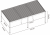 Bioklimatick&aacute; pergola INTRO DUO 7,2x3,6 m, hlin&iacute;k - volně stoj&iacute;c&iacute;
