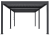 Bioklimatick&aacute; pergola INTRO DUO 7,2x3,6 m, hlin&iacute;k - volně stoj&iacute;c&iacute;