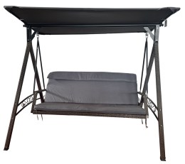 RATTAN zahradn&iacute; houpačka HNĚD&Aacute;