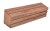 Truhlík MODERN 61 cm - s plastovým květináčem, hnědá