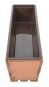 Truhlík MODERN 61 cm - s plastovým květináčem, hnědá