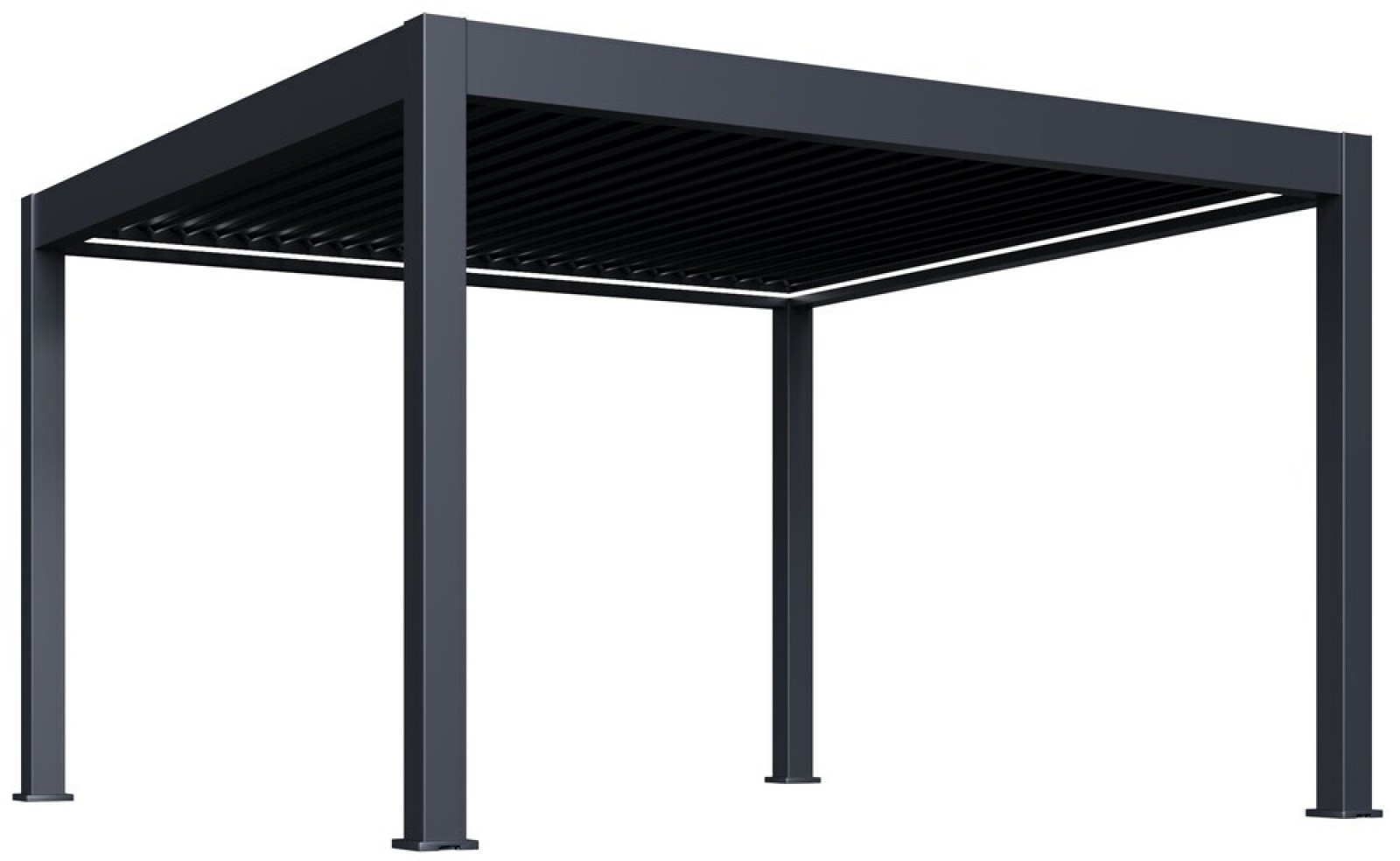 Luxusní ELEKTRICKÁ bioklimatická pergola PRESTIGE 4x4 m, hliník - volně stojící