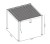 Bioklimatick&aacute; pergola ECO 3x3 m, ocel - volně stoj&iacute;c&iacute;