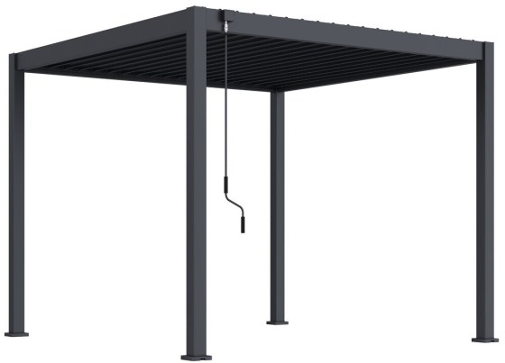 Bioklimatick&aacute; pergola ECO 3x3 m, ocel - volně stoj&iacute;c&iacute;