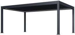 Luxusn&iacute; ELEKTRICK&Aacute; bioklimatick&aacute; pergola PRESTIGE 6x4 m, hlin&iacute;k - volně stoj&iacute;c&iacute;
