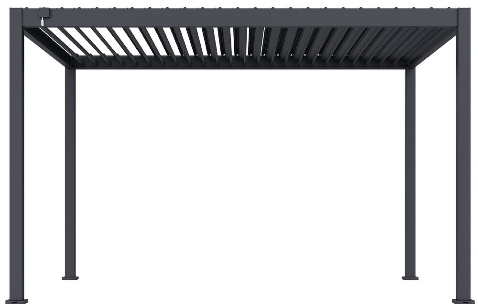 Bioklimatick&aacute; pergola ECO 4x3 m, ocel - volně stoj&iacute;c&iacute;