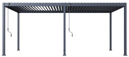 Bioklimatick&aacute; pergola ECO 6x3 m, ocel - volně stoj&iacute;c&iacute;