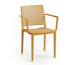 Křeslo GRID ARMCHAIR - hořčicově žlut&aacute;