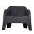 PETRA ARMCHAIR plastov&eacute; křeslo - grafit