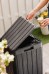 RIO GARDEN zahradn&iacute; plastov&yacute; ko&scaron; 80 L - grafit