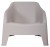PETRA ARMCHAIR plastov&eacute; křeslo - taupe-&scaron;ed&aacute;