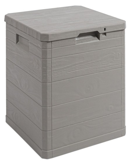 WOODYS zahradn&iacute; plastov&yacute; &uacute;ložn&yacute; box 90 L - světle &scaron;ed&aacute;
