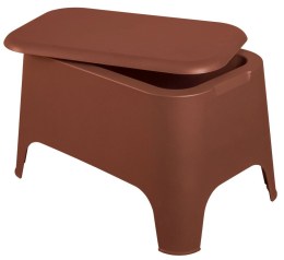 PETRA plastov&yacute; stůl+box - terracotta